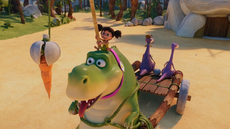 Vor allem der Antrieb des von Minus Drei erfundenen „Rexie-Mobils“ ist wahrlich leistungsstark. – Bild: ZDF/​2024 M.A.R.K.13/​TRIKK17/​Fabrique d’image