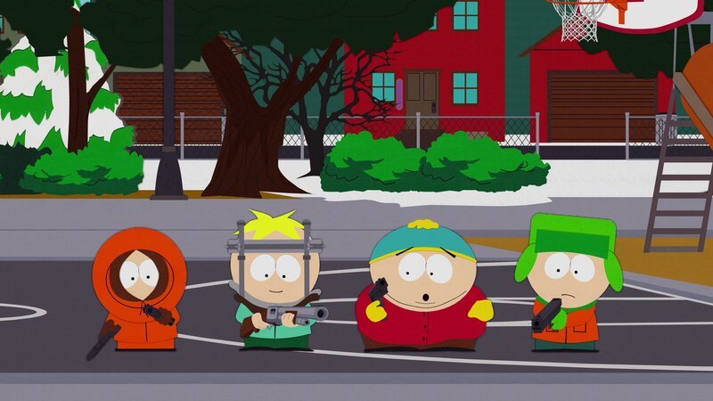 l-r: Kenny, Butters, Cartman, Kyle – Bild: Comedy Central