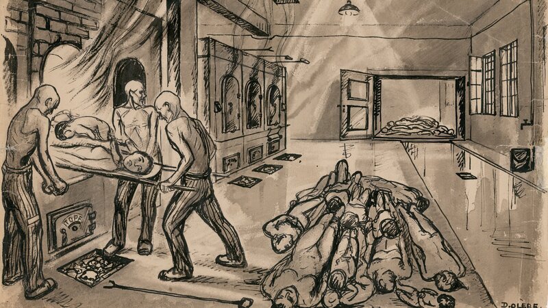 Zeichnung des Auschwitz-Überlebenden David Olere. – Bild: ZDF und GFH