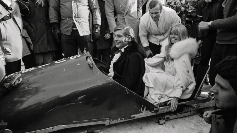 Gunter und Mirja Sachs auf dem Weg zur Trauung in St. Moritz  – Bild: ETH Zürich