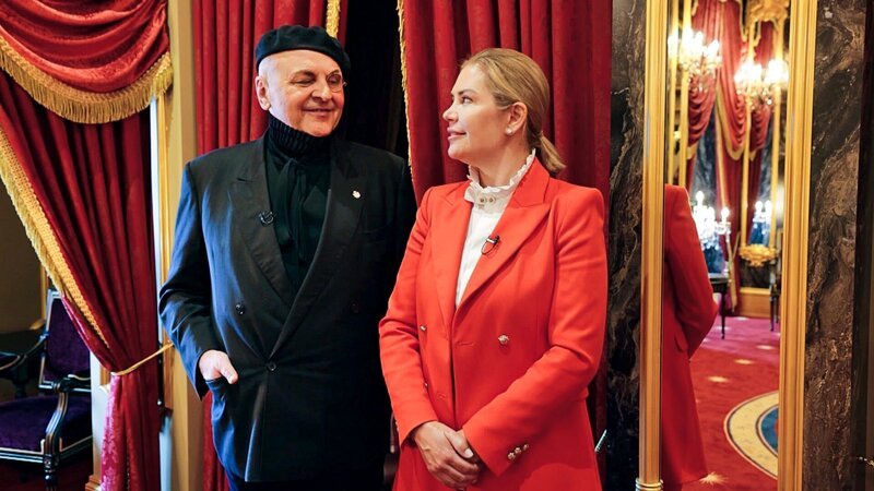 Benimmcoach Sascha Lilic und Fürstin Nina von Seborga – Bild: RTLZWEI /​ Geiss TV