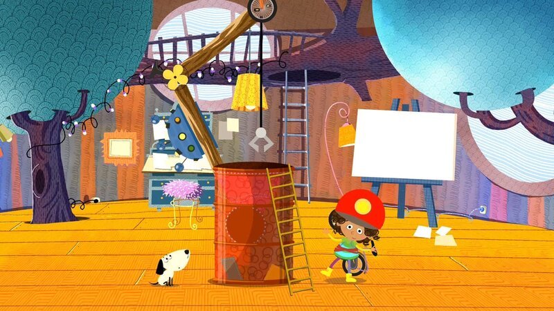 Mia hat die TONNENAUSFORSCHMASCHINE gebaut. – Bild: rbb/​Traumhaus Studios