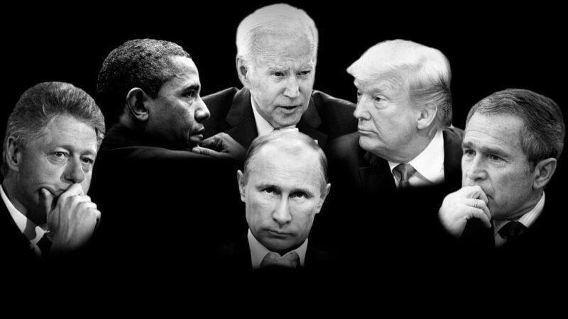 Seit 1999 hatte Wladimir Putin mit Bill Clinton, George W. Bush, Barack Obama, Donald Trump und Joe Biden zu tun. Eine Geschichte von Macht und Diplomatie, Vertrauensverlust und Krieg. – Bild: PBS (Public Media Distribution)/​WeltN24 GmbH.