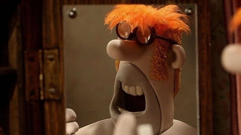 Der Farmer hat sich heute schön gemacht. Dem Rendezvous steht nichts im Wege. – Bild: WDR/​Aardman Animation Ltd./​BBC