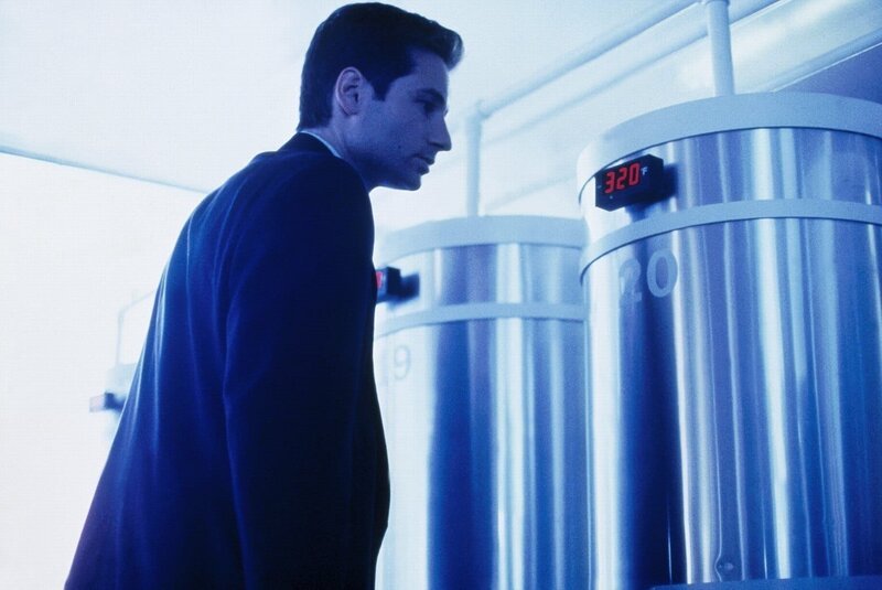 Im Labor eine verstorbenen Wissenschaftlers macht Mulder (David Duchovny) eine äußerst interessante Entdeckung … – Bild: ProSieben MAXX