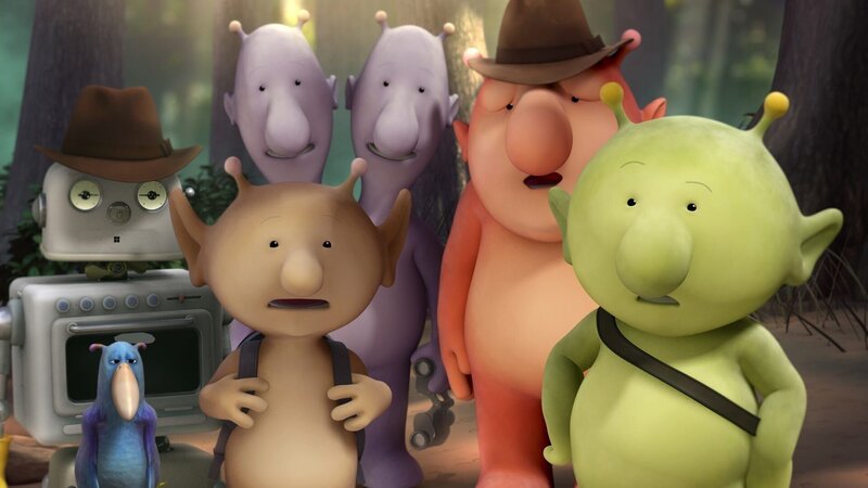 Die Freunde sind verblüfft über Oopsys Entdeckung. – Bild: KiKA/​Snapper Productions/​Q Pootle 5 LTD