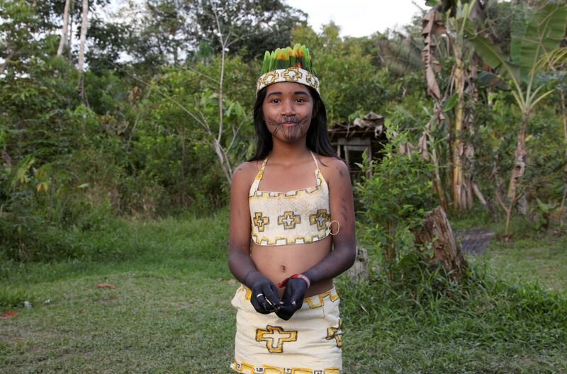 Jessica ist stolz darauf, eine Indigene zu sein.Â – Bild: rbb/​Preuss Filmproduktion Berlin