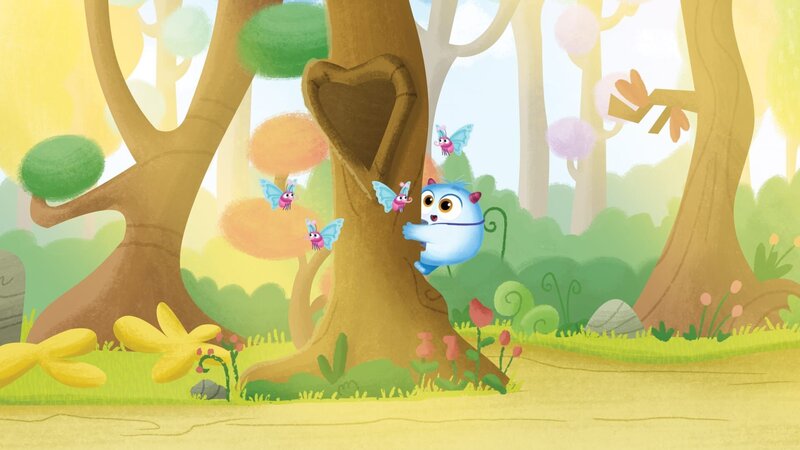 Snugs hat den Baum ganz lieb. – Bild: KiKA/​Nelvana