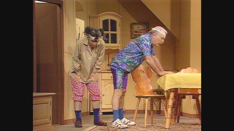 L-R:  Babsy (Petra Auer),   Max Haberl (Peter Steiner) – Bild: S: Heimatkanal (DE)