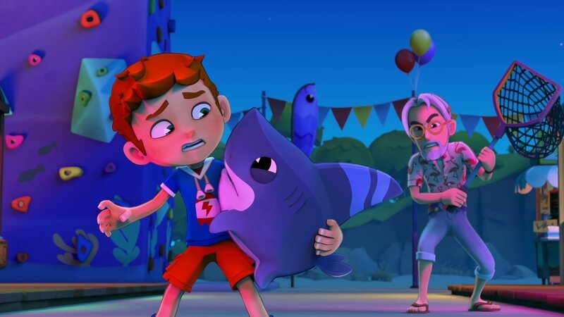 v.li.: Max, Sharkdog, Mr. Heubel – Bild: Paramount