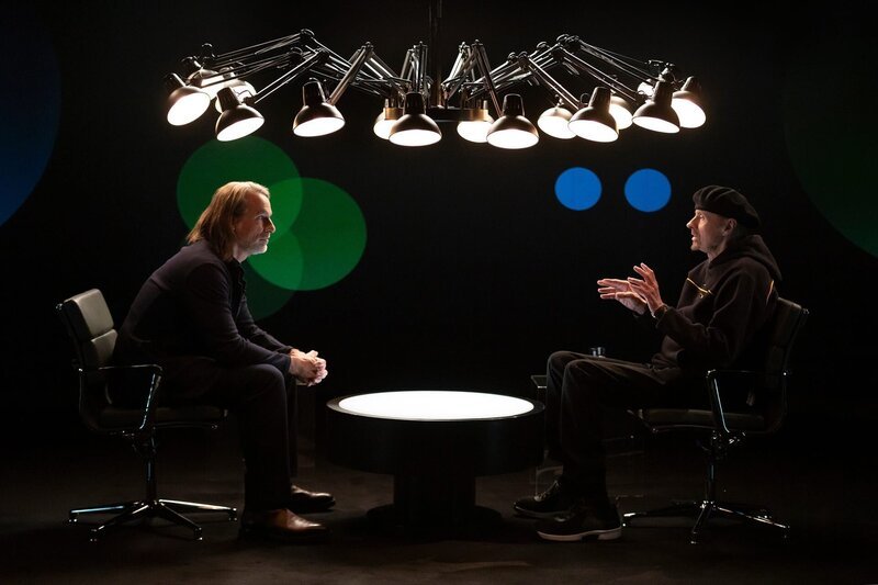 Der US amerikanische Schriftsteller T. C. Boyle zu Gast bei der Sendung „Precht“ mit dem Titel „Ist unsere Zivilisation noch zu retten – T.C. Boyle?“ – Bild: ZDF und Juliane Eirich