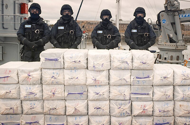 Beschlagnahmung von Kokain – eine der am häufigsten geschmuggelten Drogen in den Niederlanden – Bild: Yami 2/​National Crime Agency