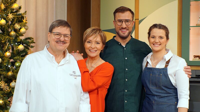 SWR EINFACH.FRISCH.ANDERS! v.li.: Jörg Sackmann, Evelin König, Sören Anders, Luisa Jordan – Bild: SWR