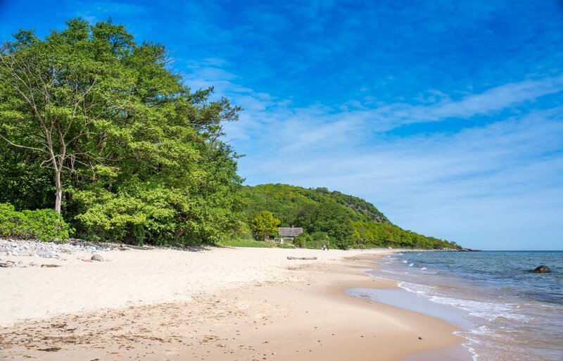Stenshuvud National Park Lush forests with High Biodiversity and Long Sandy Beach in Osterlen Skane, South Sweden. – Bild: Emil Nylander