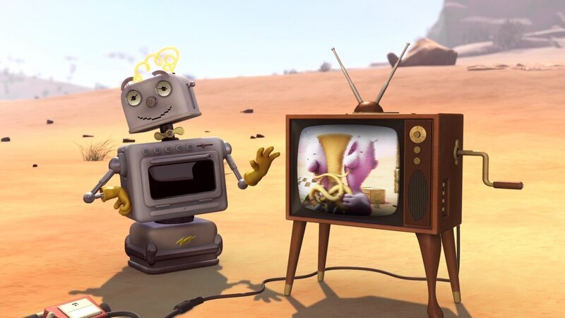 Bei der Filmpremiere ist Bud-D ganz stolz auf sein Meisterwerk. – Bild: KiKA/​Snapper Productions/​Q Pootle 5 LTD