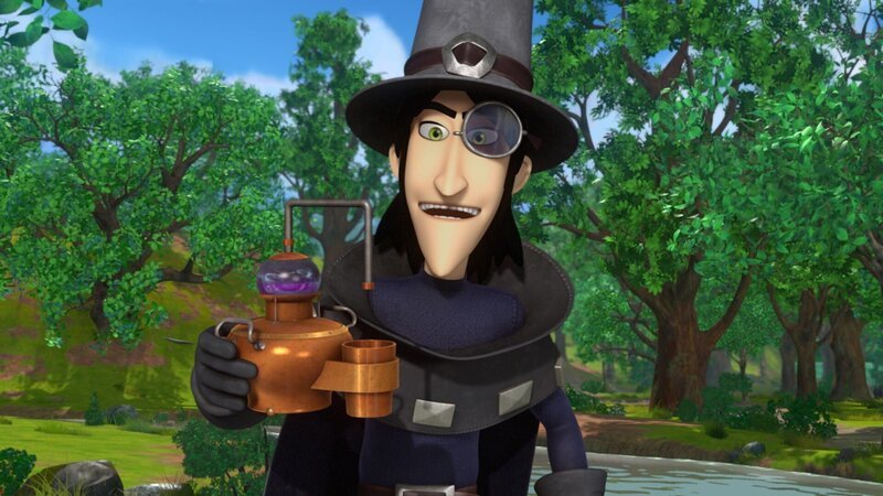 Im Dorf taucht auf ein unbekannter Heiler mit einem Wundermittel auf. – Bild: ZDF/​Method Animation/​DQ Entertainment/​Fabrique d’images/​ZDF Enterprises/​De Agostini