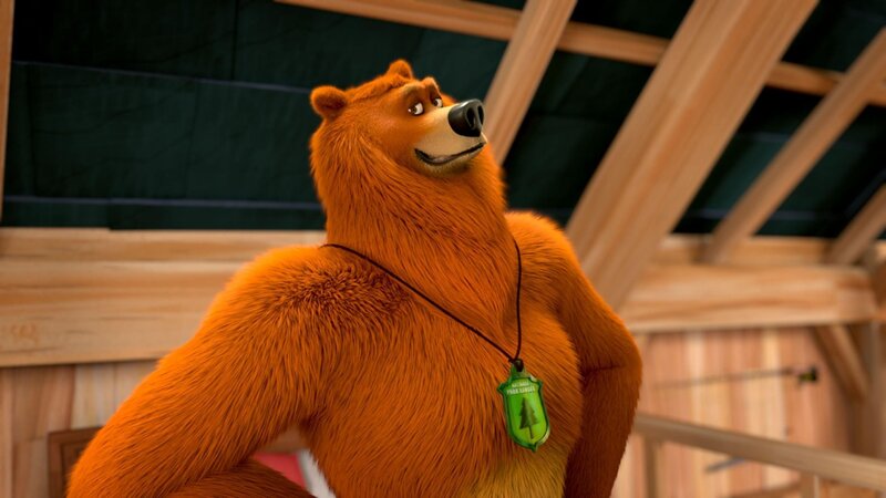 Grizzy will seine Herzdame für sich gewinnen und beschließt, seinen Körper zu stählen. Dazu nutzt er die Fitnessgeräte des Rangers.  +++ – Bild: Fitness Extrem /​ © Studio Hari S.A.R.L.