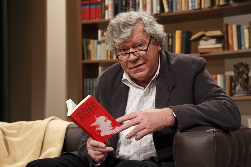 Tilman Spengler führt durch die Literaturgeschichte. – Bild: BR/​Foto Sessner