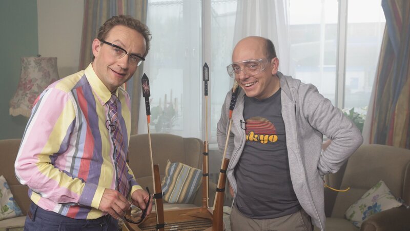 Nicht Nachmachen Sylvester im Wohnzimmer. Wigald Boning, Bernhard Bernhard Hoëcker – Bild: ZDF und Michael Böhme