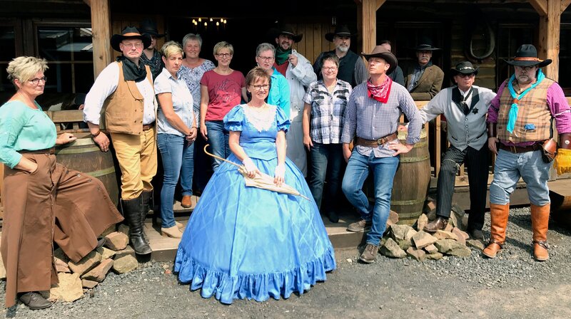 In der Westernstadt Lingelcreek im Alsfelder Stadtteil Lingelbach geht es zu wie im Wilden Westen. – Bild: HR/​Johanna Mihm