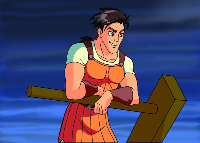 Nach seinem glorreichen Sieg über Troja macht sich unser junger Held Odysseus auf den Weg zu seiner Familie. Doch auf seiner langen Reise nach Ithaka ist er dem rachsüchtigen Zorn Poseidons gnadenlos ausgeliefert … – Bild: Bayerischer Rundfunk/​Berlin Animation Film