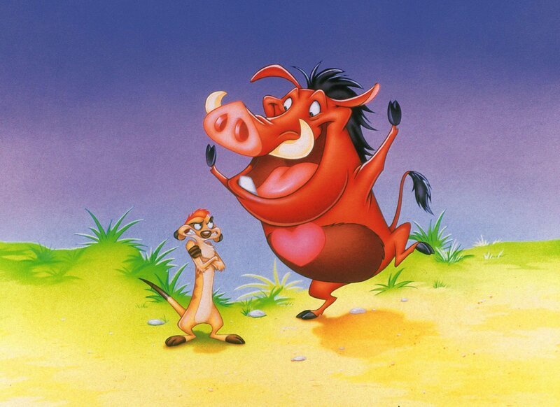 Die schlaue Meerkatze Timon und das gemütliche Wildschwein Pumbaa sind ein unschlagbares Team. – Bild: Disney Channel