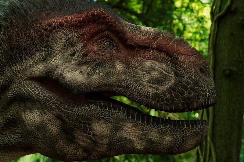 VFX Aufnahme eines T-Rex – Bild: BBC Studios