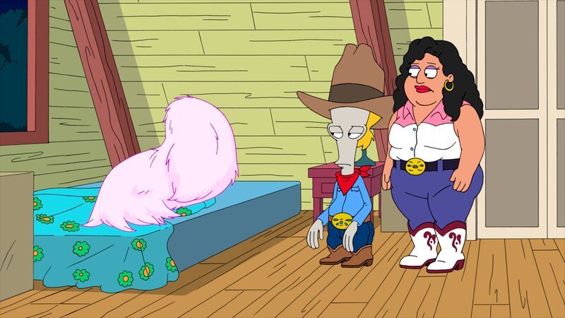 L-R: Qurchhhh, Roger, Catalina – Bild: ViacomCBS /​ FOX /​ AMERICAN DAD