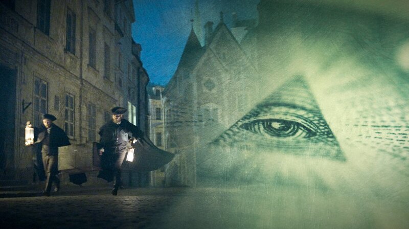 Die Pyramide mit dem sehenden Auge ist wohl das bekannteste aller Illuminaten-Symbole. Zu finden ist sie auch auf der 1-Dollar-Note. – Bild: phoenix/​ZDF und Tobias Lenz