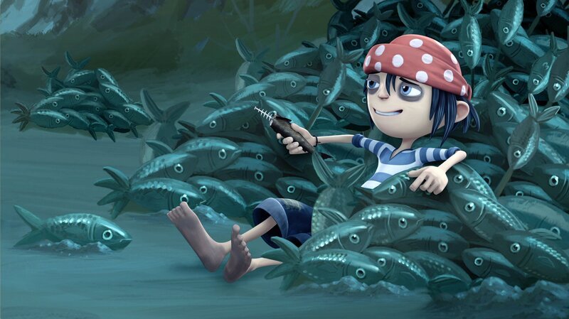 Jim verspeist am liebsten Sardinen. – Bild: WDR/​Cyber Group Studios /​ France Télévisions /​ Blue Spirit Studios /​ Sofitvcine 4