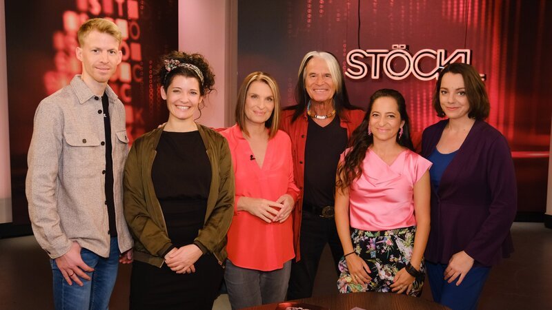 Michael Hayböck, Eva Karel, Barbara Stöckl, Waterloo, Caroline Athanasiadis, Gudrun Nikodem-Eichenhardt. – Bild: ORF/​Günther Pichlkostner