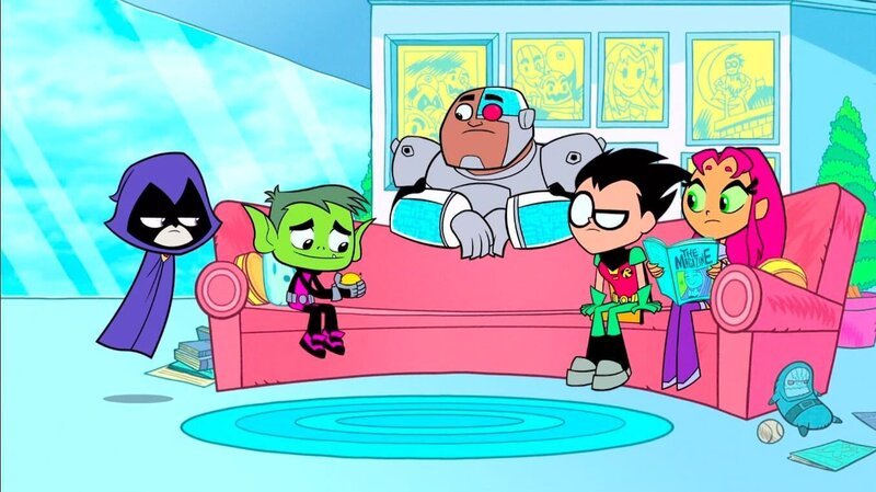 v.li.: Raven, Beast Boy, Cyborg, Robin, Starfire – Bild: Cartoon Network