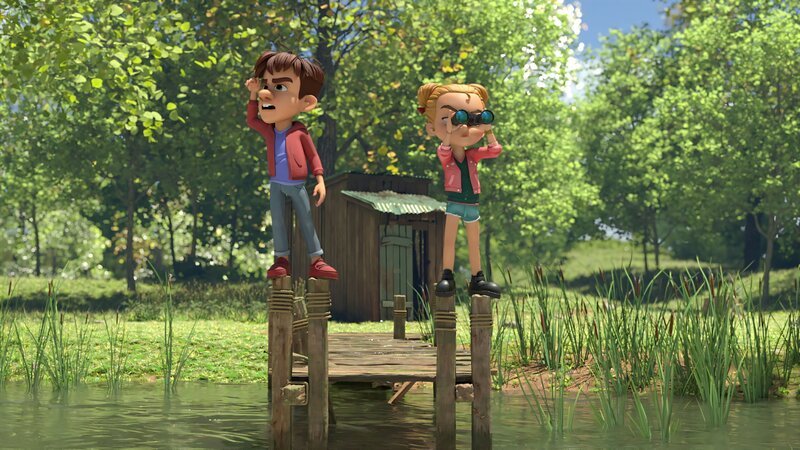 Hase und Marie sind beunruhigt über Samsons Abwesenheit. Macht er etwa gemeinsame Sache mit der gegnerischen Bande? – Bild: ZDF/​La Station Animation