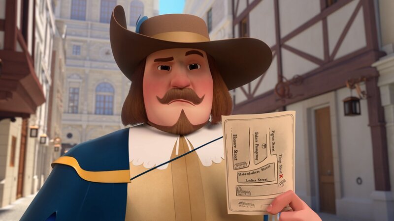 Graf de Treville wird verdächtigt, dem König geheime Papiere gestohlen zu haben. – Bild: Method Animation – Palomar – ZDF – ZDF Studios