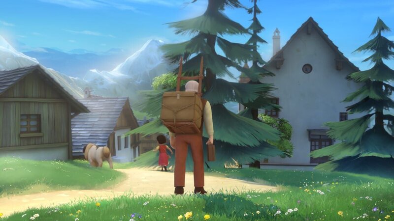 Heidi und Großvater ziehen zurück ins Gutshaus – Bild: ZDF und Studio 100 Animation/​Heidi Productions Pty. Limited