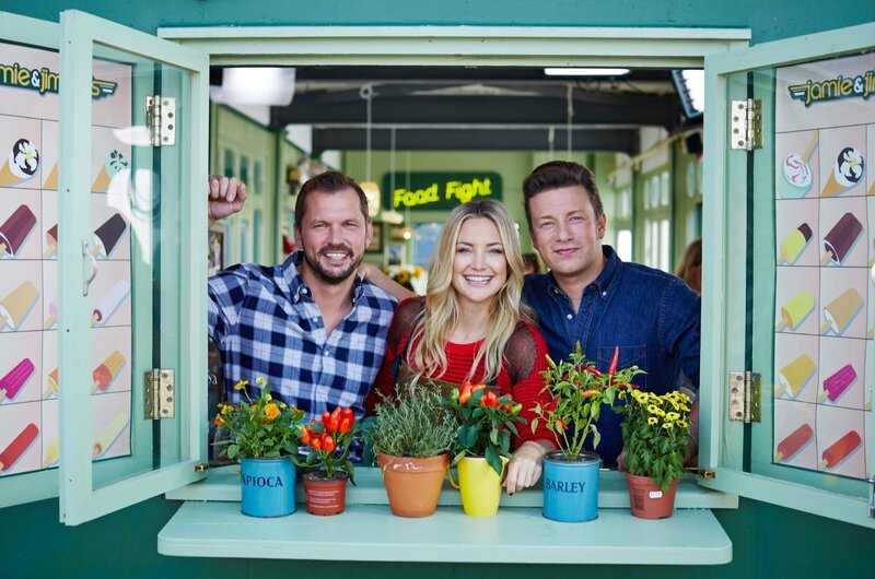 V.l.: Jimmy, Kate Hudson, Jamie – Bild: RTL Living