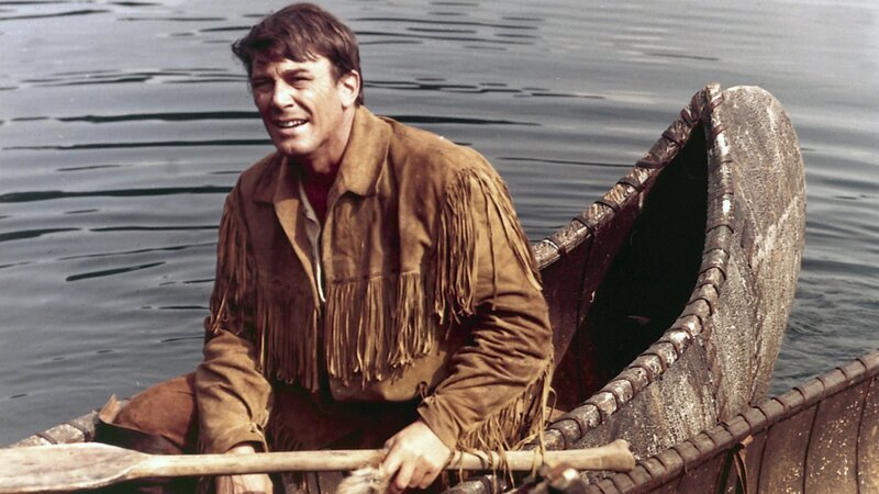 Vergeblich hat Lederstrumpf (Hellmut Lange) Hetty Hutter gesucht, die ihren Vater aus der Gefangenschaft der Irokesen befreien will. – Bild: 3sat