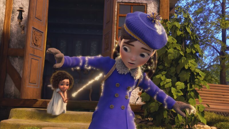 Mit Mut und Magie beschützt das Schutzengelmädchen Gerda auf ihrer Reise zu Kay. – Bild: ZDF /​ Pictoryland