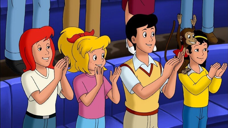 Alle freuen sich, dass Ana und Santo Lopez wieder gemeinsam auftreten. – Bild: ZDF und Kiddinx Berlin