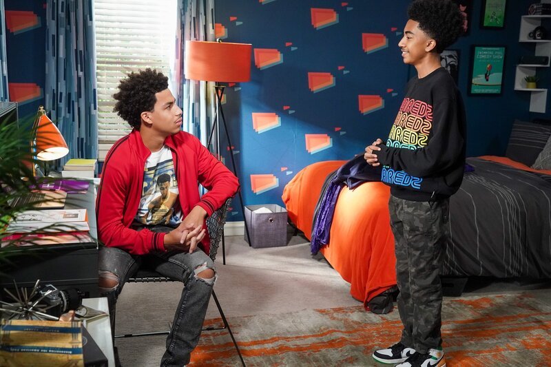 (v.li.): Marcus Scribner (Andre ‚Junior‘ Johnson jr.), Miles Brown (Jack Johnson). – Bild: ORF/​Disney/​ABC/​Richard Cartwright