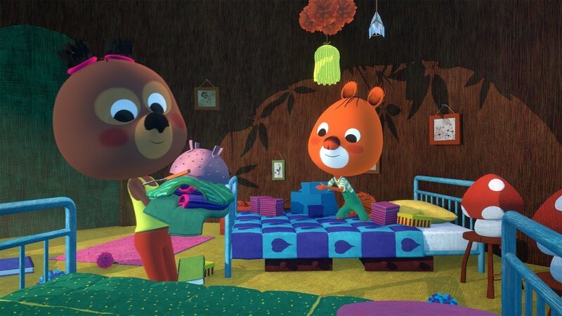 Luzie und Edmund räumen auf. – Bild: hr/​MIAM! Animation