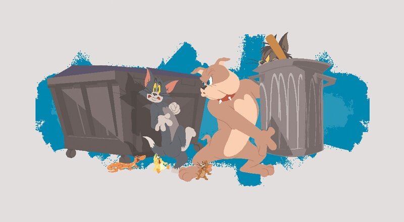 Quacker(2.v.l.) Tom(3.v.l.0 Spike(2.v.r.) Jerry(r.) – Bild: SUPER RTL