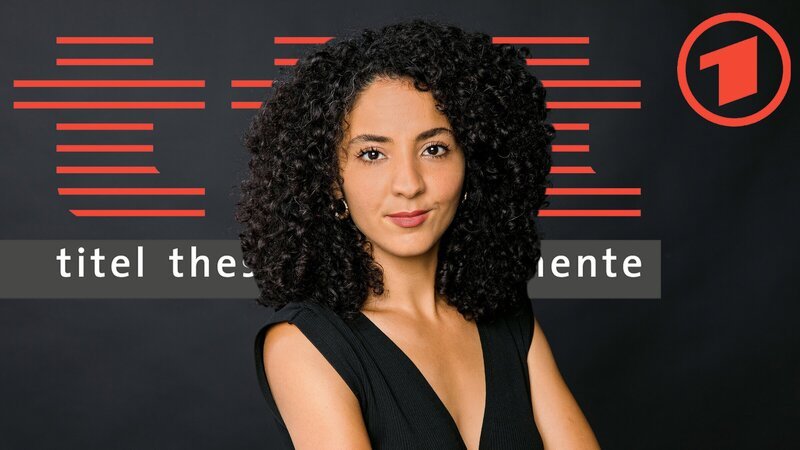 „ttt – titel, thesen, temperamente“ – Moderatorin Siham El-Maimouni. – Bild: ZDF und WDR /​ Linda Meiers