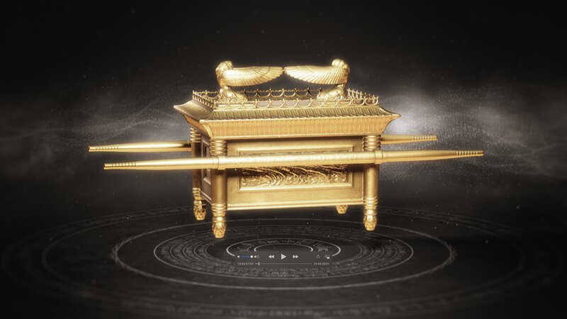 3D-Modell – mögliche Darstellung der Bundeslade – Bild: RTL /​ Big Media TV /​ RMC Production