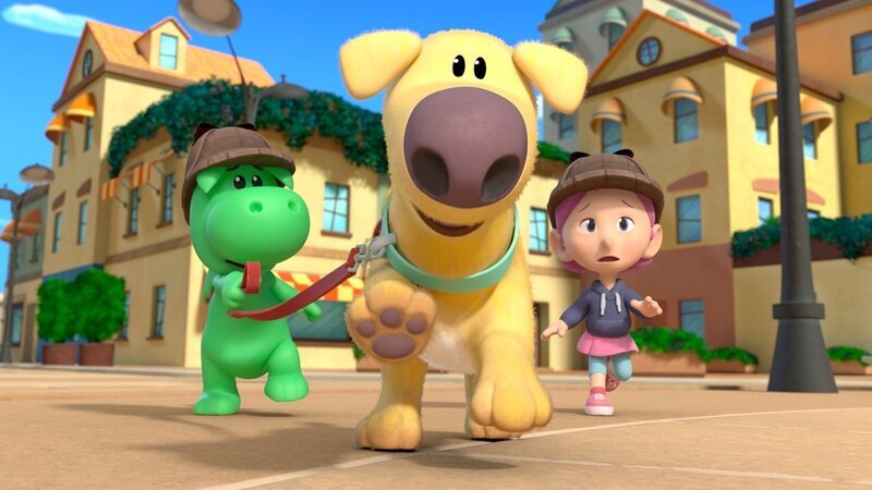 Der Spürhund Dinki hat eine heiße Fährte aufgenommen. – Bild: ZDF und MONDO TV Group, Pagot, Calidra, T2T, ZDFS.