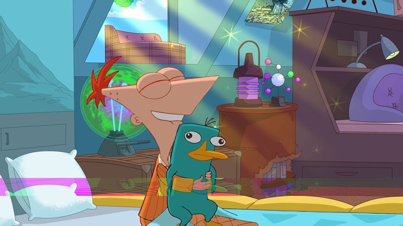 L-R: Phineas, Perry the Platypus – Bild: Disney /​ © 2013 The Walt Disney Company Germany