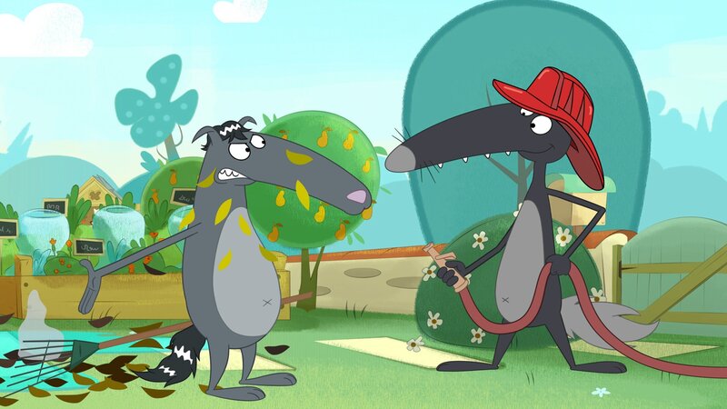 Nicht alle freuen sich über Wolfs Löschmanöver. – Bild: KiKA/​Samka Productions