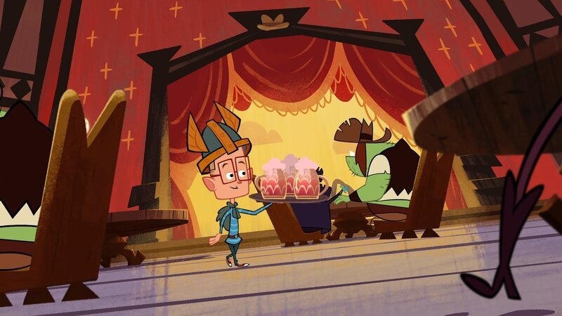 Marcus serviert den Desperados Erdbeermilch. – Bild: ZDF/​Mondo TV France