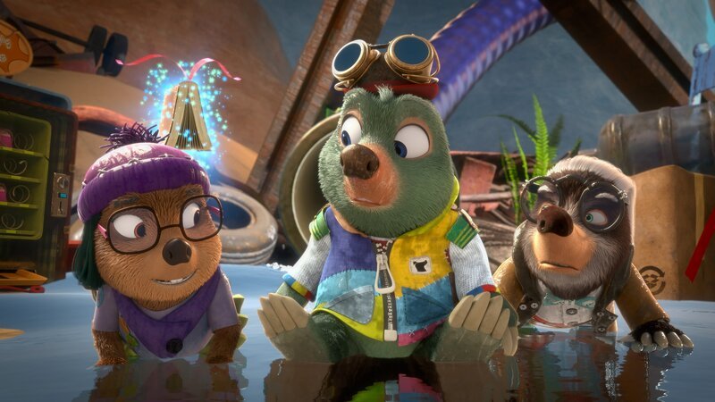 Onkel Mischmasch muss zugeben, dass sein Hausüberwachungscomputer noch nicht ganz ausgereift ist. – Bild: ZDF/​Two Daughters Entertainment Ltd 2022