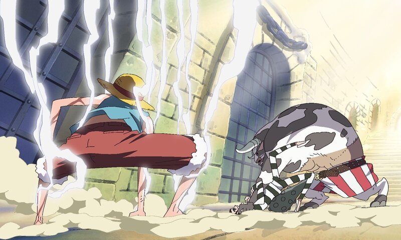 Zuerst von links: Monkey D. Ruffy (Monkey D. Luffy) – Bild: Eiichiro Oda/​Shueisha, Toei Animation